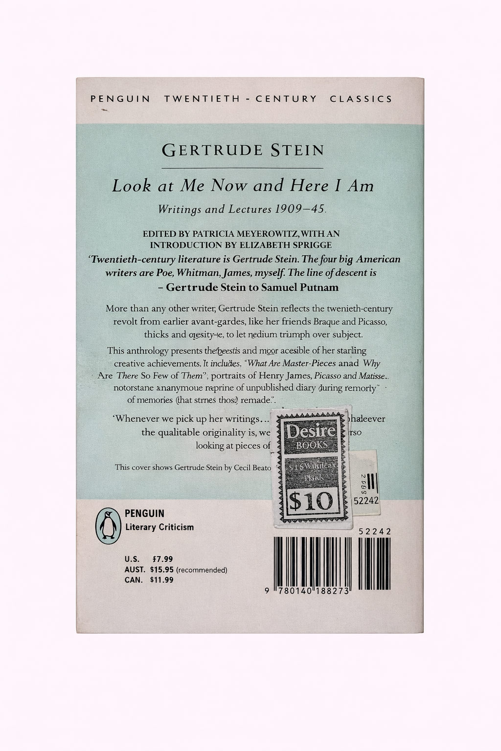 Gertrude Stein - Look at Me Now and Here I Am